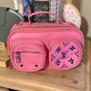 Multicolor monogram bag small